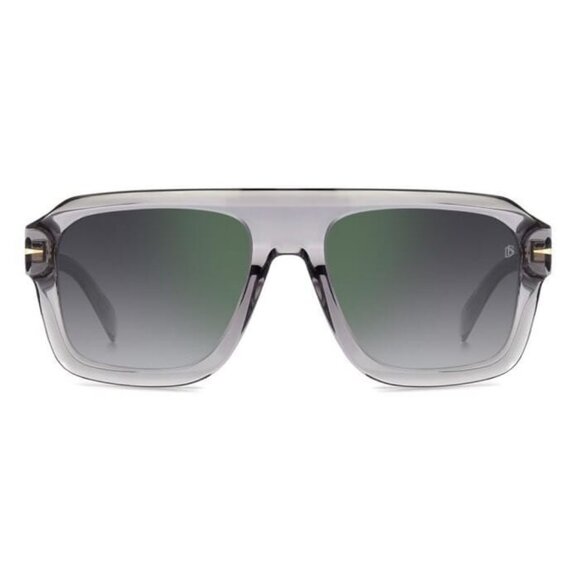 New DAVID BECKHAM Grey Square DB 7127/S KB7NU Sunglasses Women - Picture 2 of 4